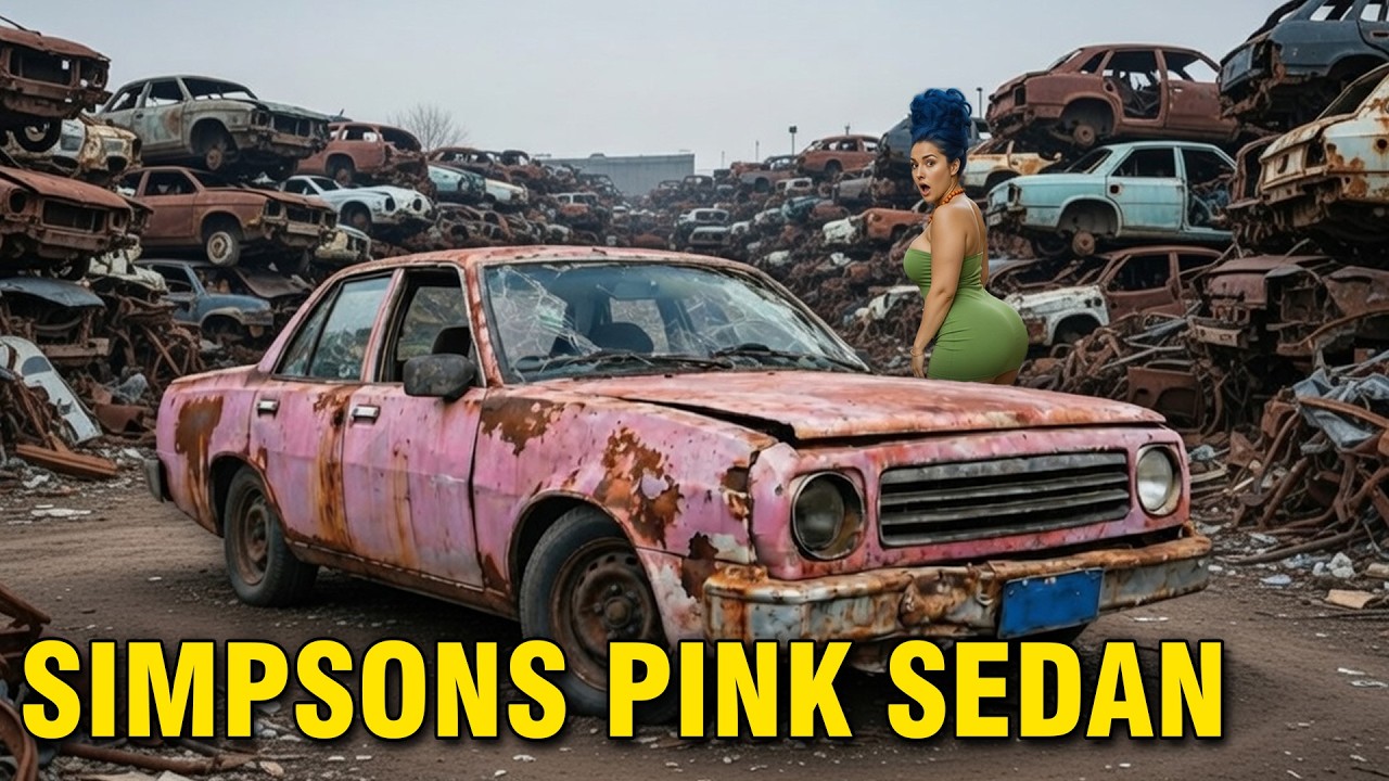 ASMR Car Restoration! The process of restoring a Homer Simpson’s Pink Sedan from a scrap yard