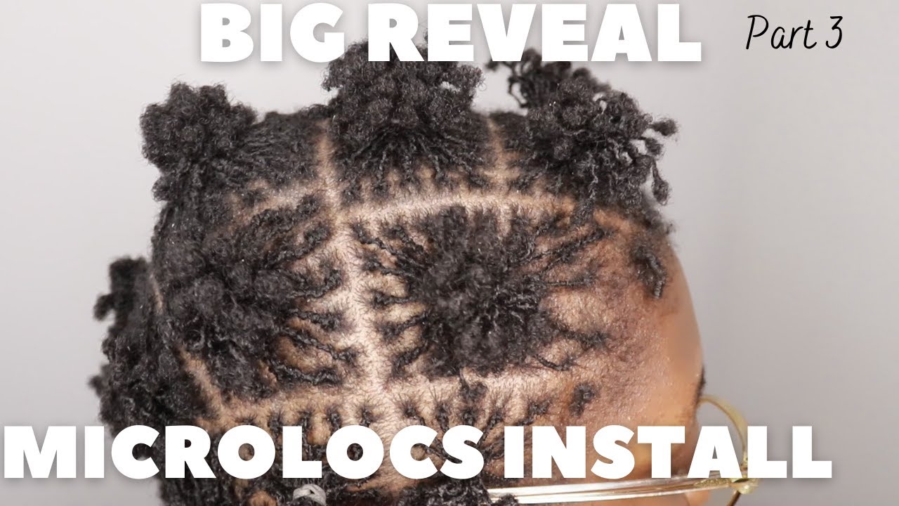 DIY MICROLOCS INSTALL | Part 3 | BIG REVEAL! interlocking method, short hair