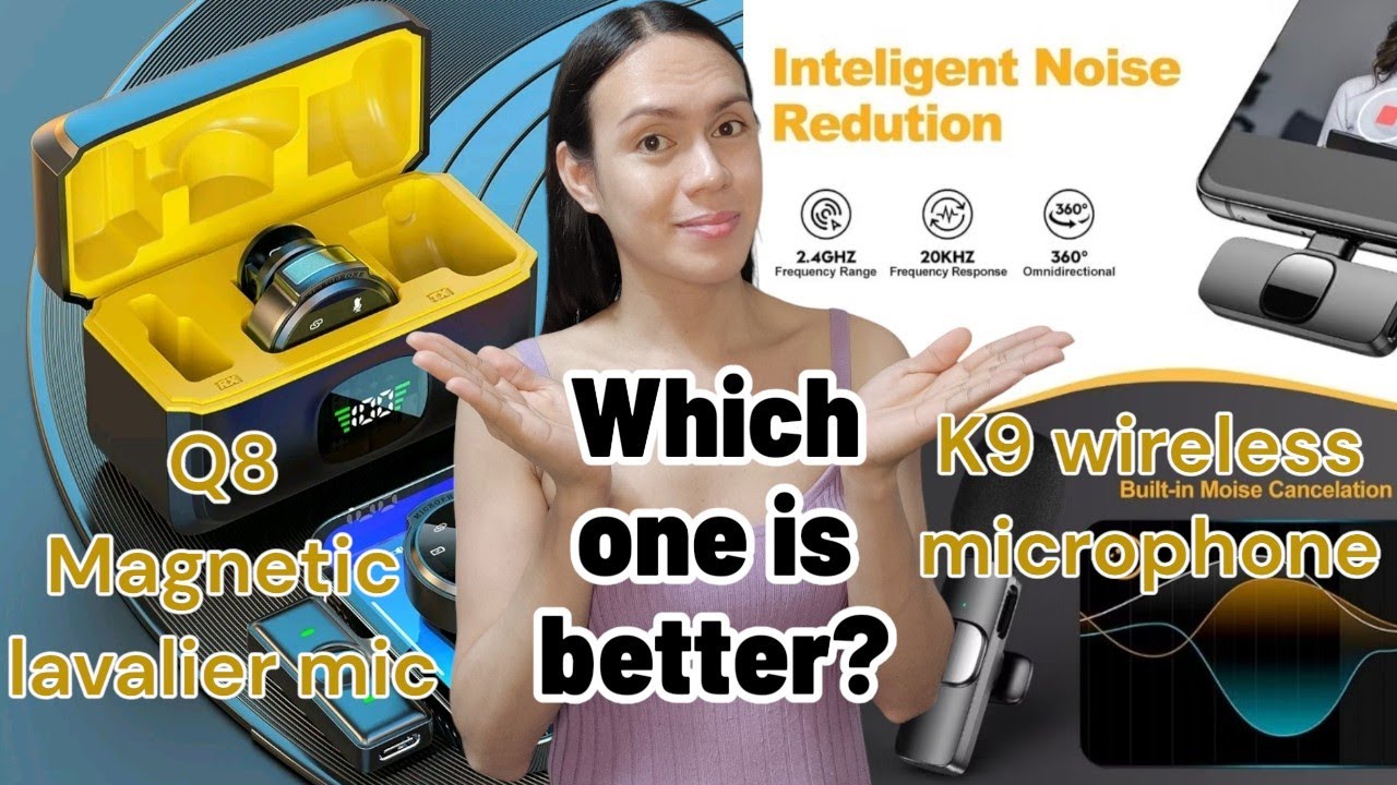 K9  WIRELESS  MIC or Q8 LAVALIER? Honest Comparison