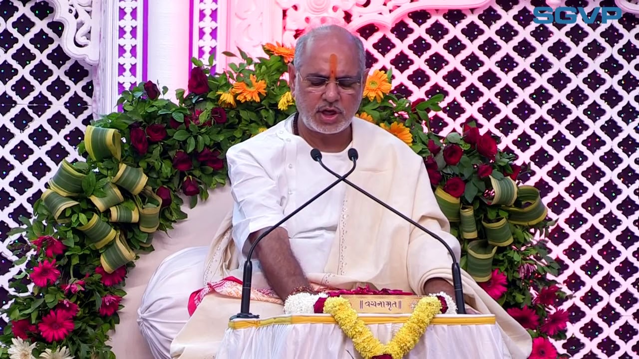Pujya Bhaishri's speech at SGVP Gurukul in Rajkot