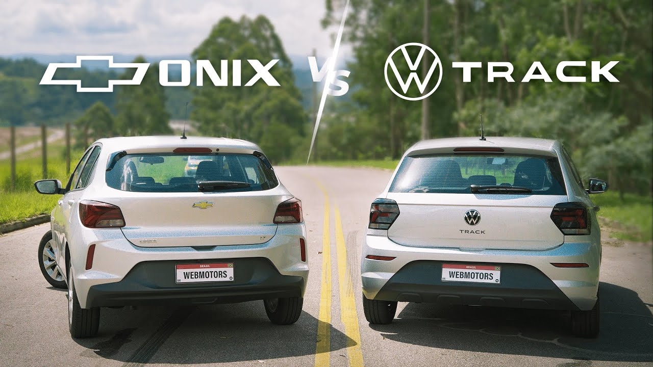 Comparativo Chevrolet Onix LT 1.0 x Volkswagen Polo Track 2023 - QUAL ENTREGA MAIS POR MENOS?