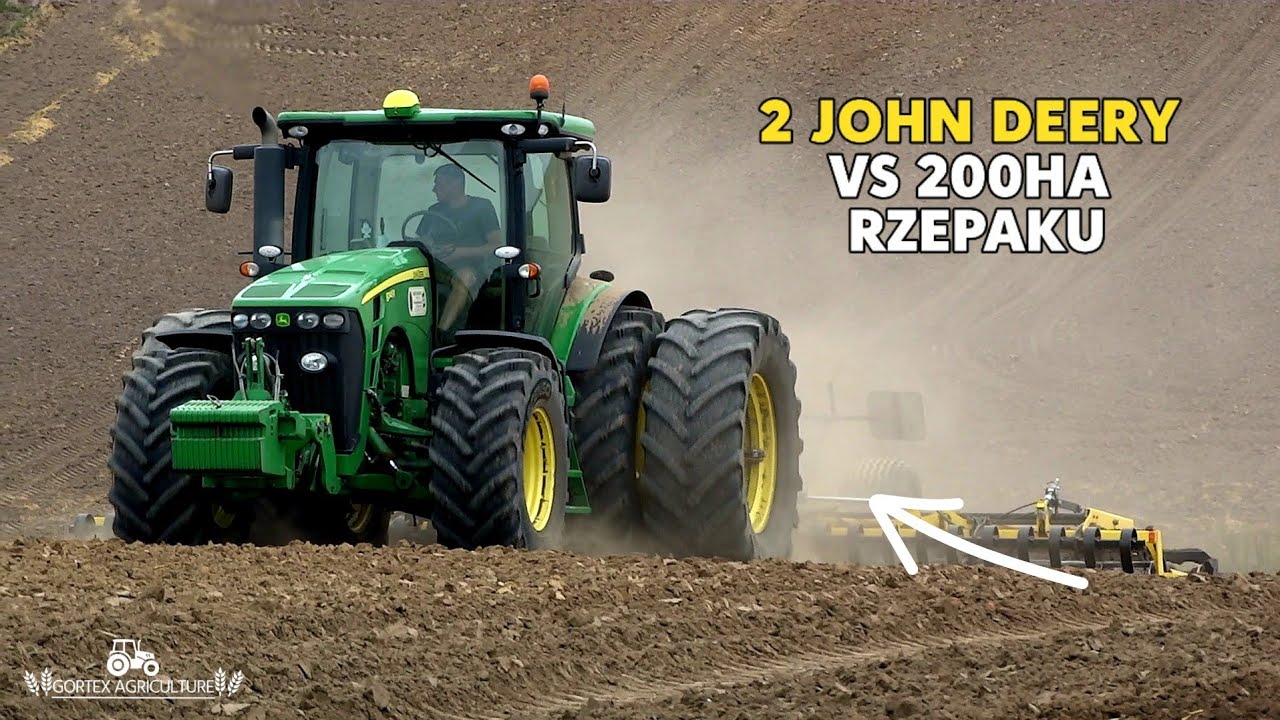🇵🇱🌾 UPRAWA I SIEW RZEPAKU ✔ 2 JOHN DEERY W AKCJI?! ✔ 80ha w kawałku | GR Rudnicki