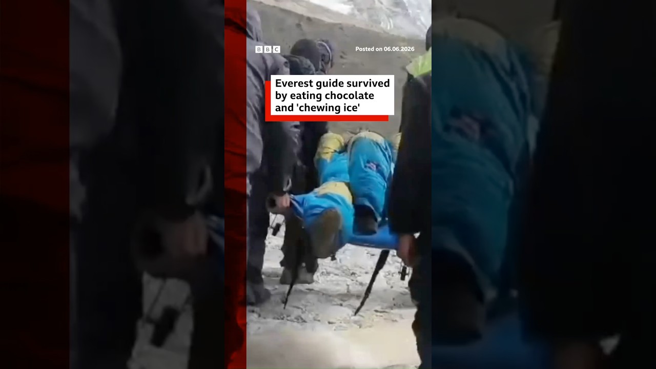 Everest guide survived by eating chocolate and 'chewing ice'. #Everest #Rescue #BBCNews