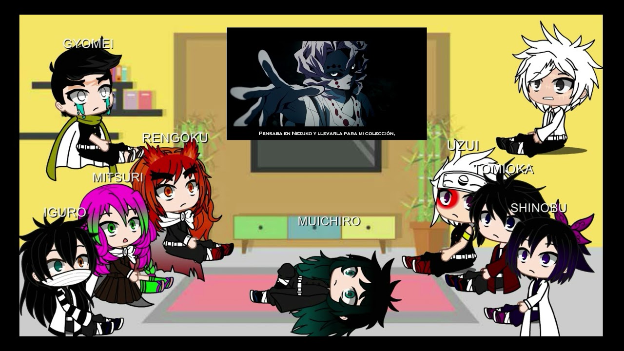 Los pilares reaccionan al rap de los demonios del anime