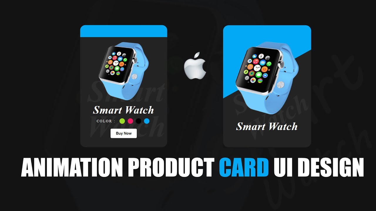 Animation Product Card UI Design | E-commerce Card Using JS | #StayHome and Do UI Design #WithMe