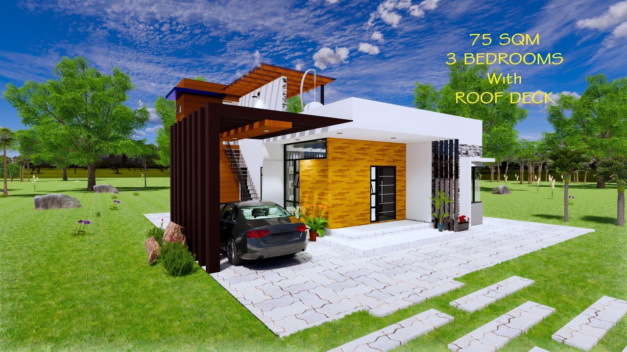 Small House with Roofdeck Design
