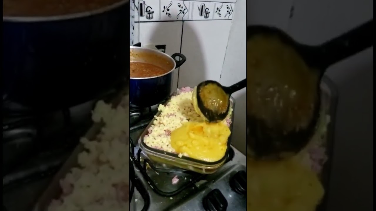 DICA DELICIOSA, POLENTA RECHEADA COM PRESUNTO E QUEIJO
