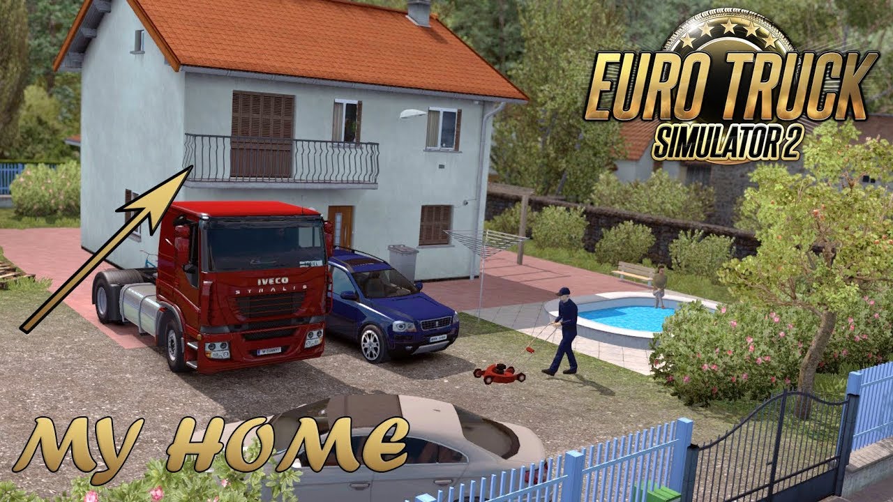 ETS2 Parking at my Home in France (Euro Truck Simulator 2)