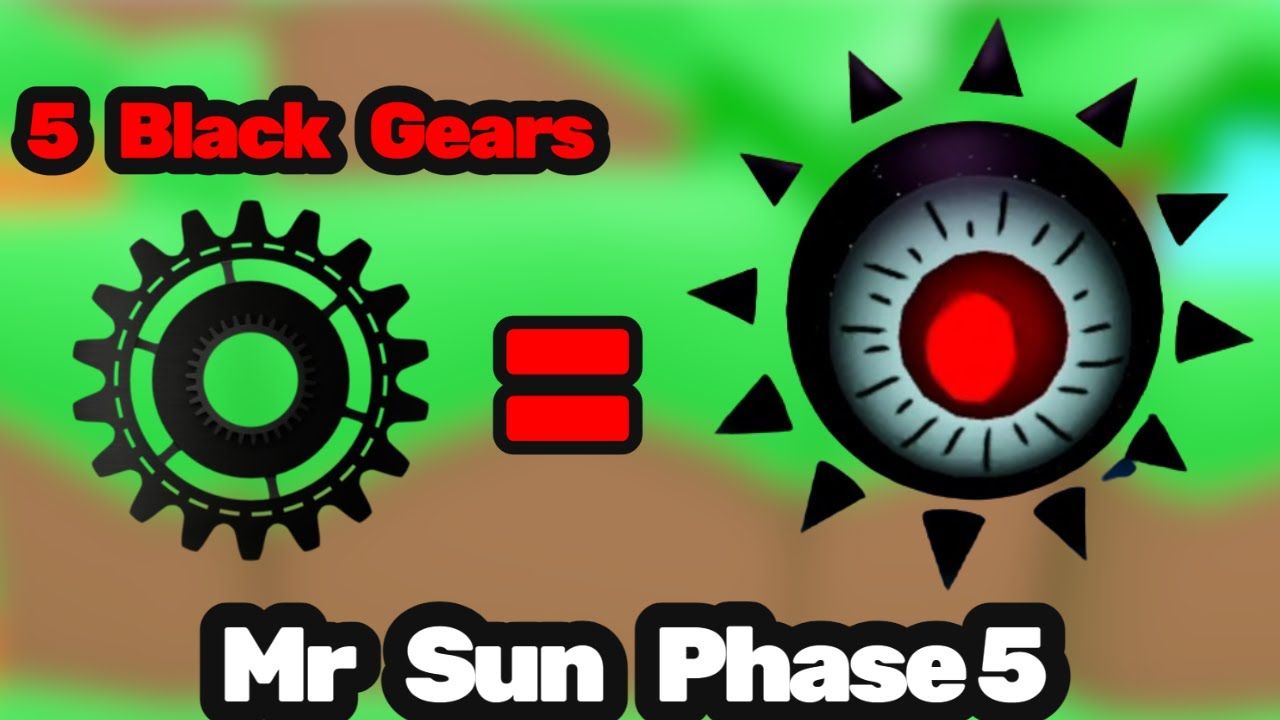 Roblox - How to Find 5 Dark Gears To Get Mr Sun Phase 5 Badge Morphs In 3D SPRUNKI SIM New Update