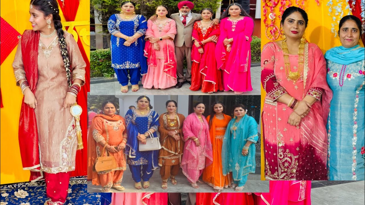 ਸਾਡੇ ਆਪਣੇ ਪਰਿਵਾਰ ਦੇ ਵਿਆਹ ਦੇ ਸੂਟ Paty wears suits latest collection by Punjabi Corner 