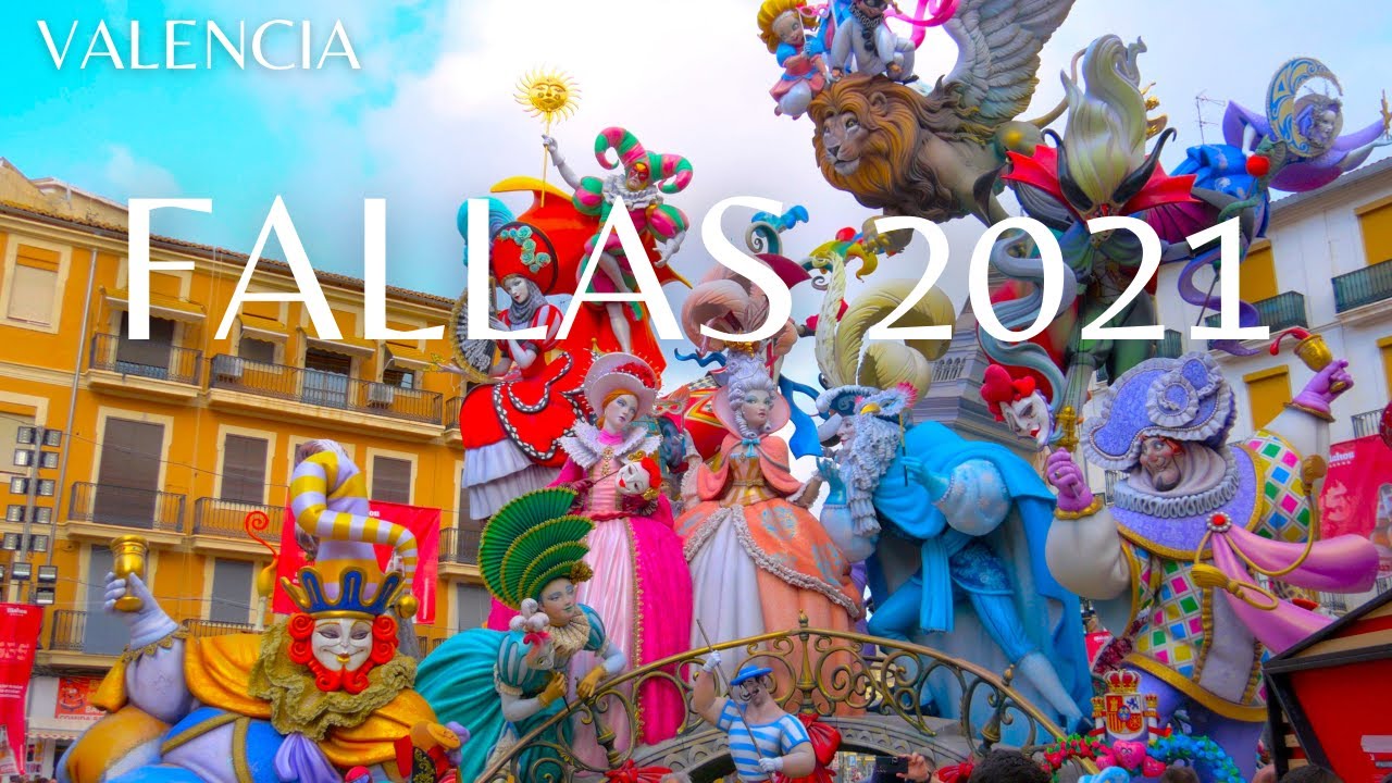 FALLAS 2021 VALENCIA WALKING TOUR 4K