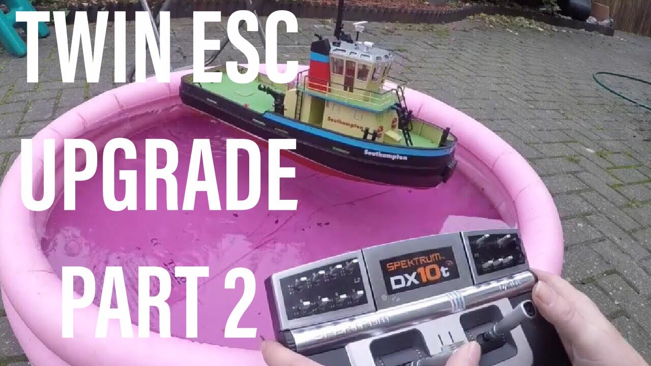 Hobby Engine Southampton Tug Twin ESC upgrade part 2