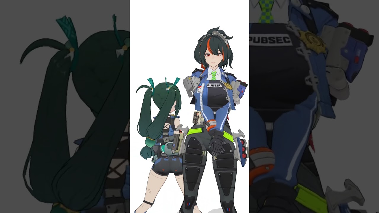 Zhu Yuan Qingyi Zenless Zone Zero BrooklynBloodPop [MMD] #mmd #dance #zzz #zhuyuan #qingyi #bloodpop