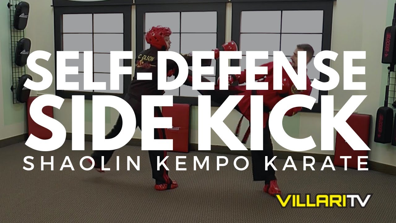 Defensive Side Kick in Sparring - Shaolin Kempo Karate - Sport Karate