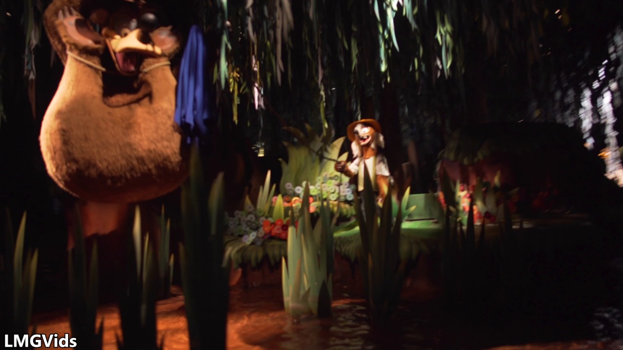 [4K] 2017 Splash Mountain ride (Low Light) -Disneyland: 50 Foot Drop Log Flume Attraction!