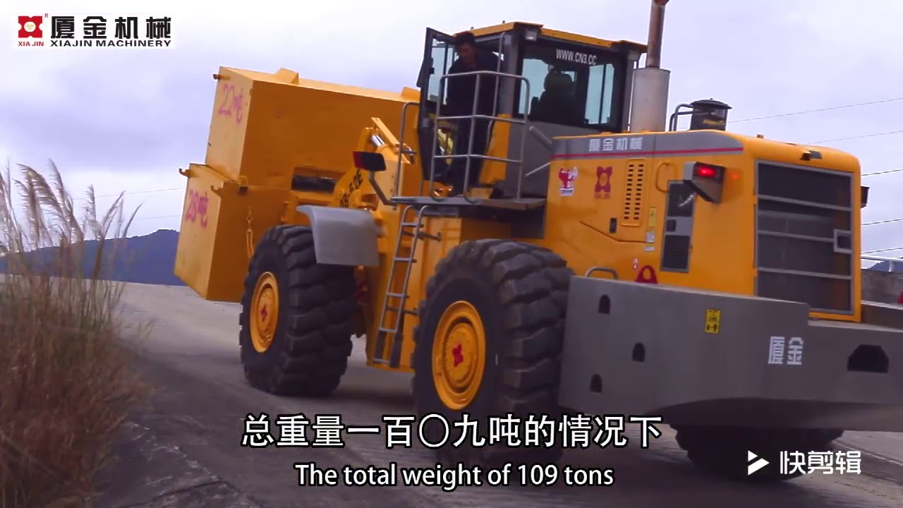 XIAJIN Forklift Loader Marble Granite block handler equipment capacity 52 tons