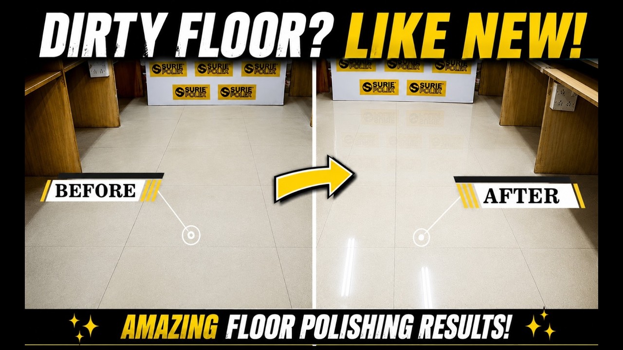 How to Repolish Vitrified Tiles I Surie Polex - Gloex Cream I Restore The Shine of Vitrified Tiles!