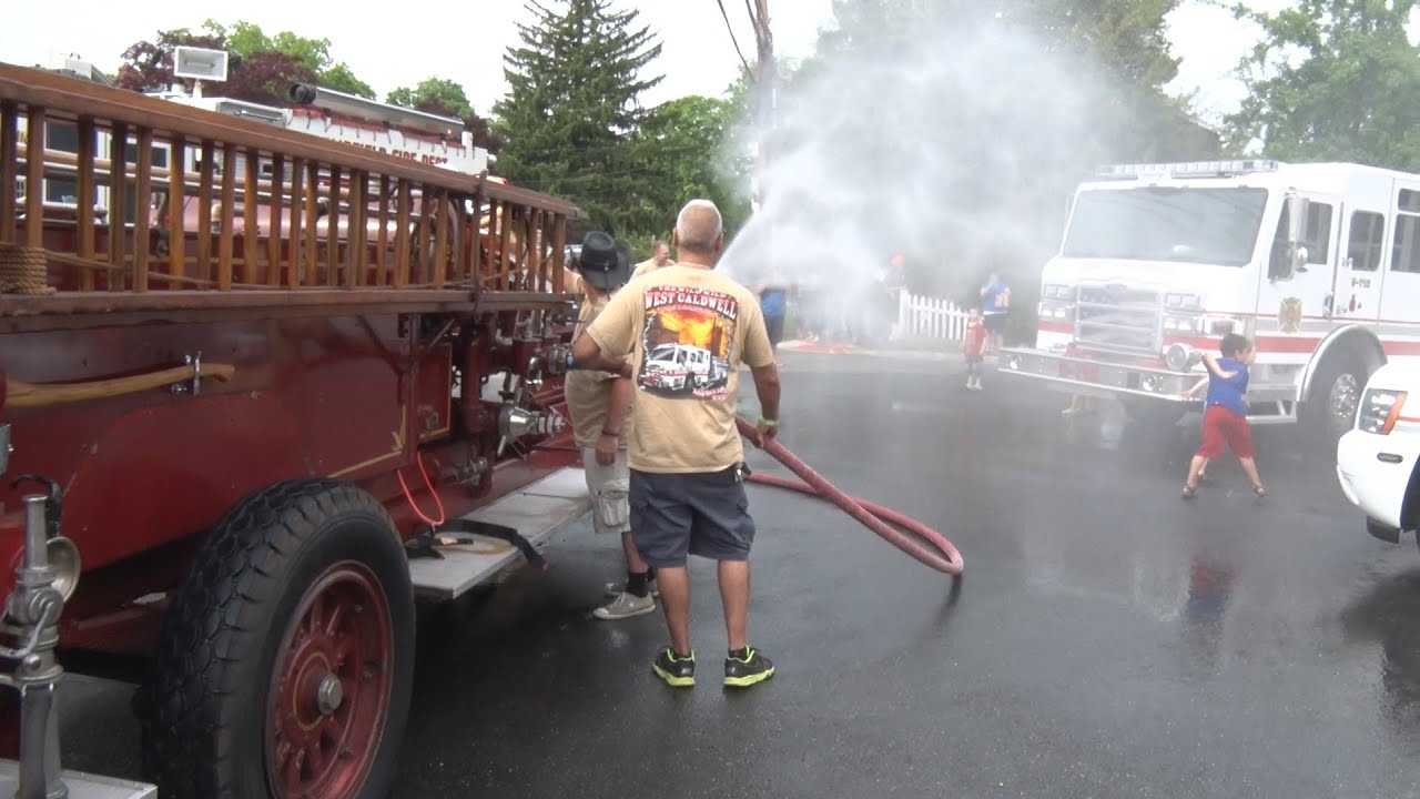 West Caldwell,nj Fire Department Double Wetdown 5/16/15