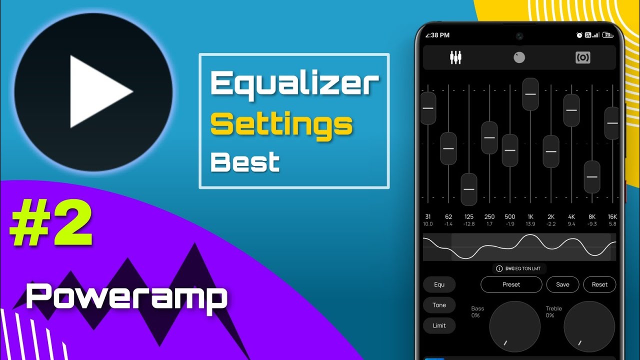 Poweramp Best Equalizer Settings For Bass Lovers || Best Music Player [Poweramp]