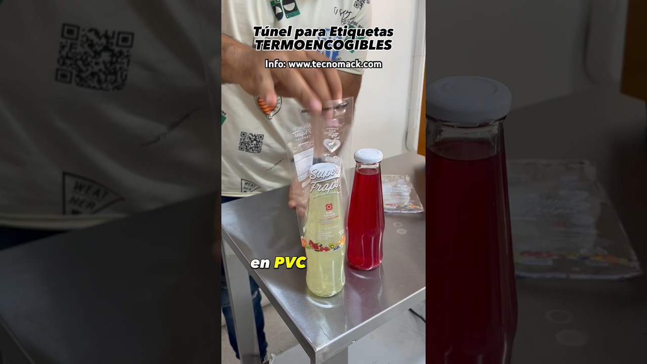 Túnel Para Termoencogible para promociones y para etiquetas Botellas #etiquetas #botellas