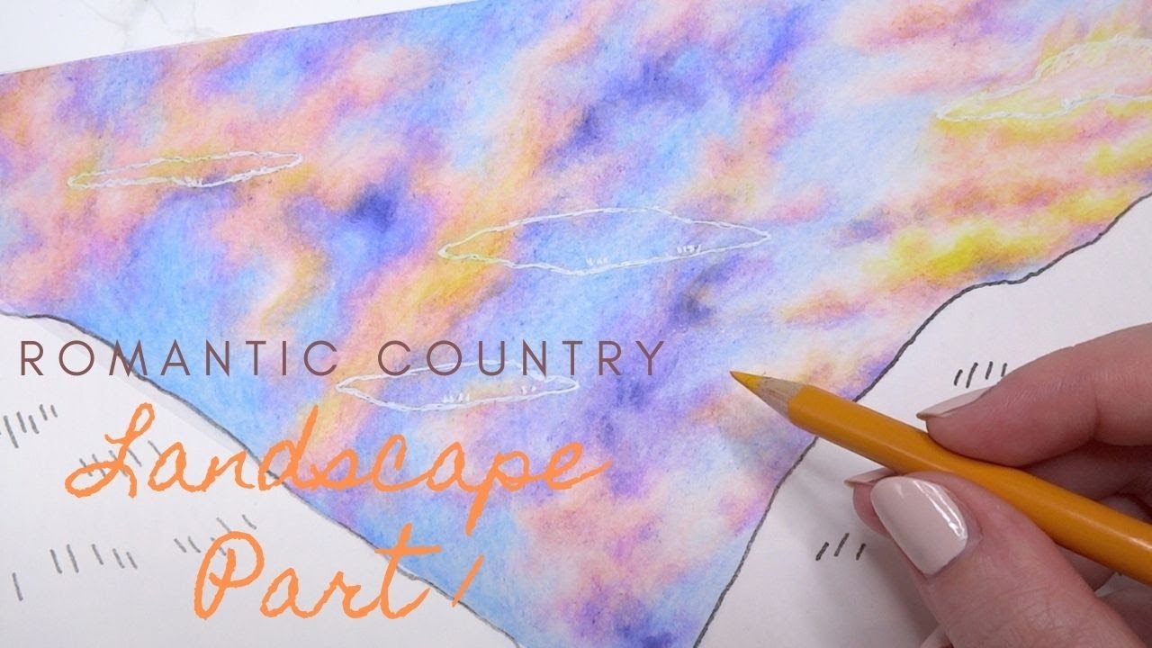 ROMANTIC COUNTRY the second tale | Landscape Part 1 | Prismacolor