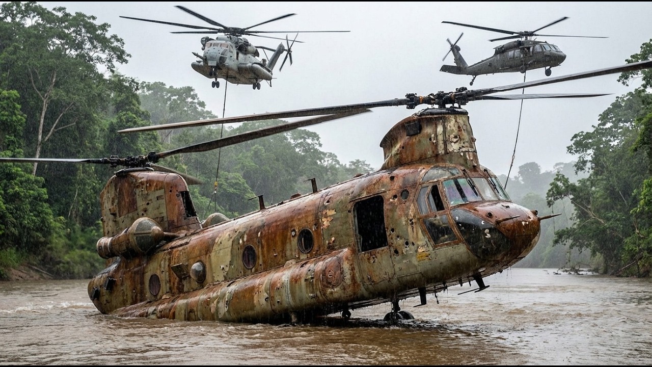 ASMR RESTORATION: Abandoned Boeing CH-47 Chinook Helicopter Rescued After 30 Years Underwater