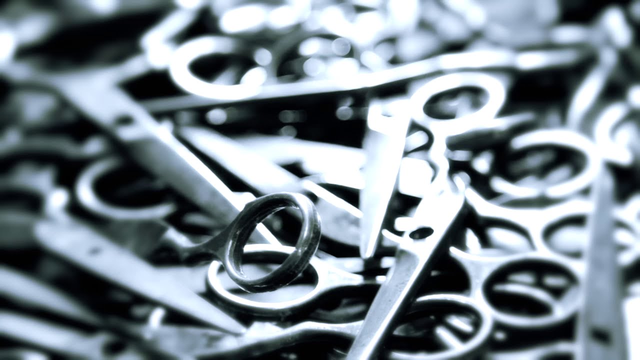 Production of hairdressing scissors - 120 steps to perfect sharpness