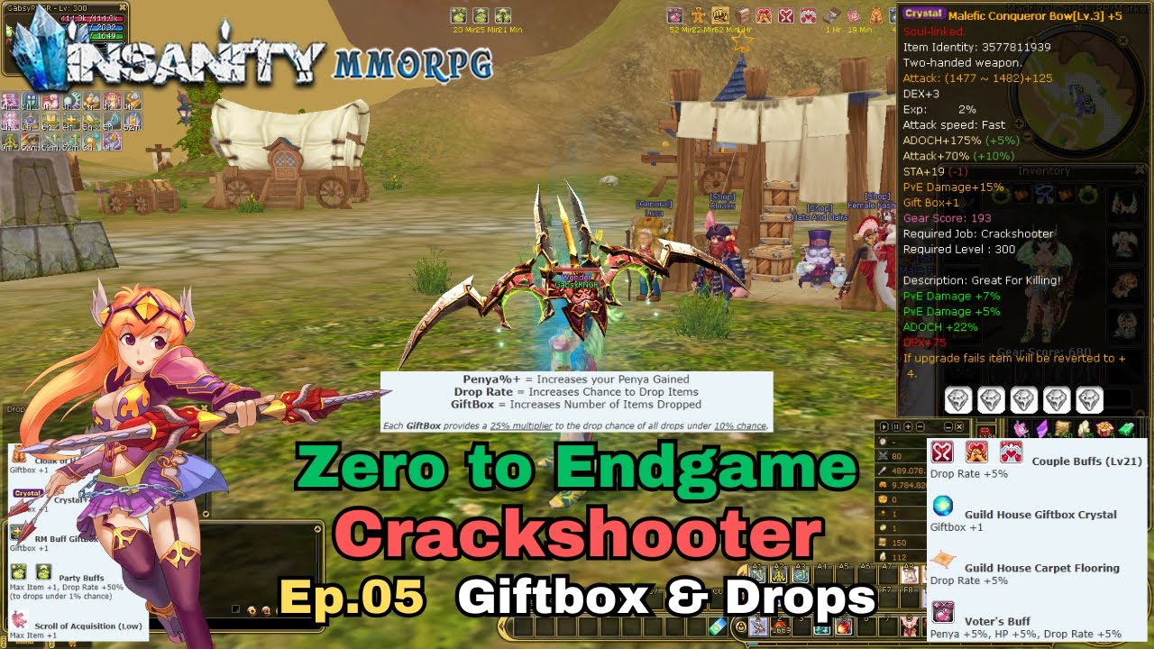 Insanity FlyFF - ZTE Crackshooter Series Ep.5 - Giftbox & Drop Chances