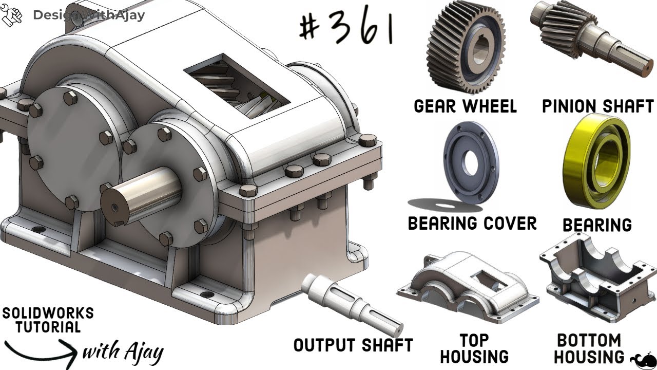 The Ultimate Tutorial: Designing a Single Stage Helical Gear Box (1:2 Ratio)  