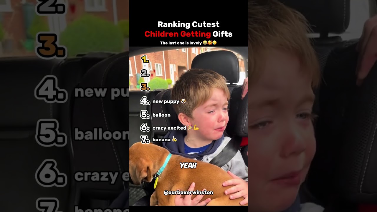 Рейтинг 7 самых милых детей, получающих подарки
