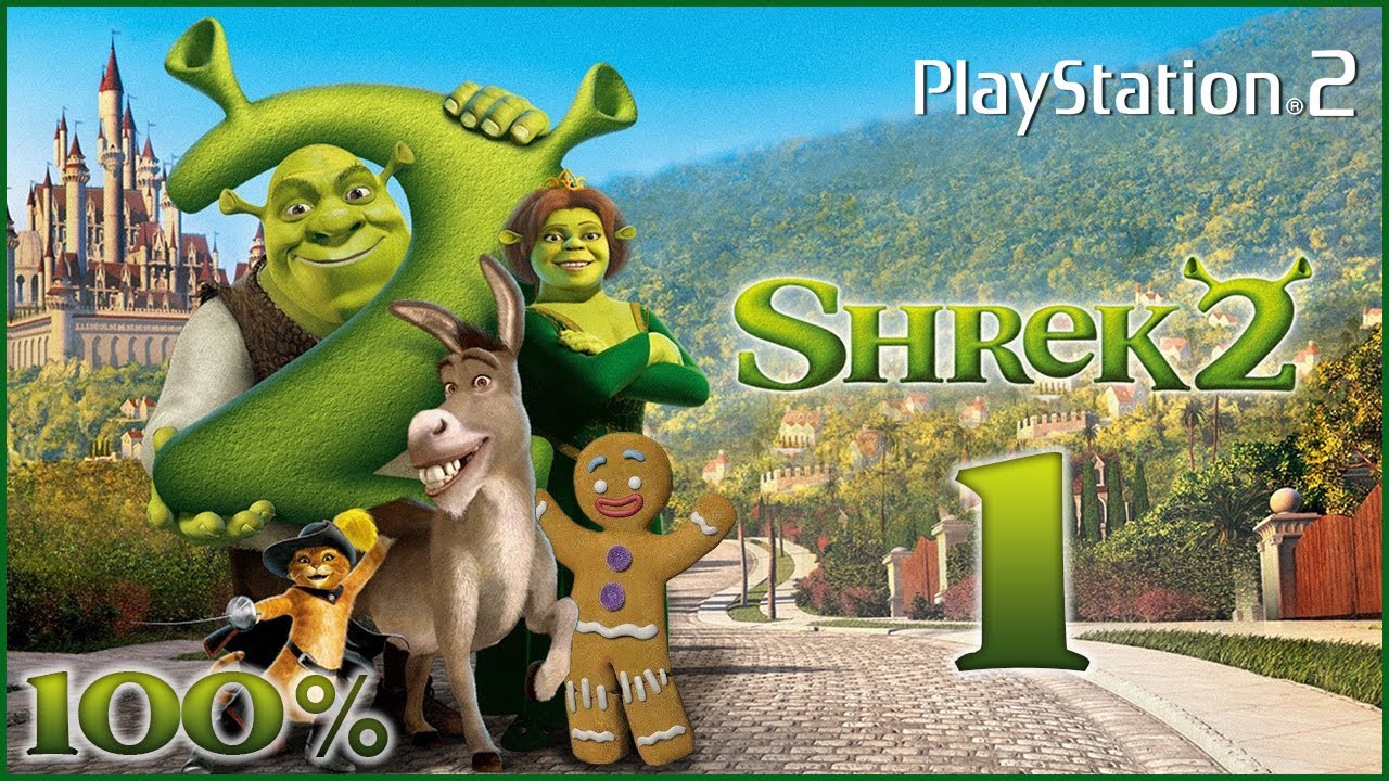 Shrek 2 (PlayStation 2) - Co-op Walkthrough 100% Chapter 1 - Shrek's Swamp