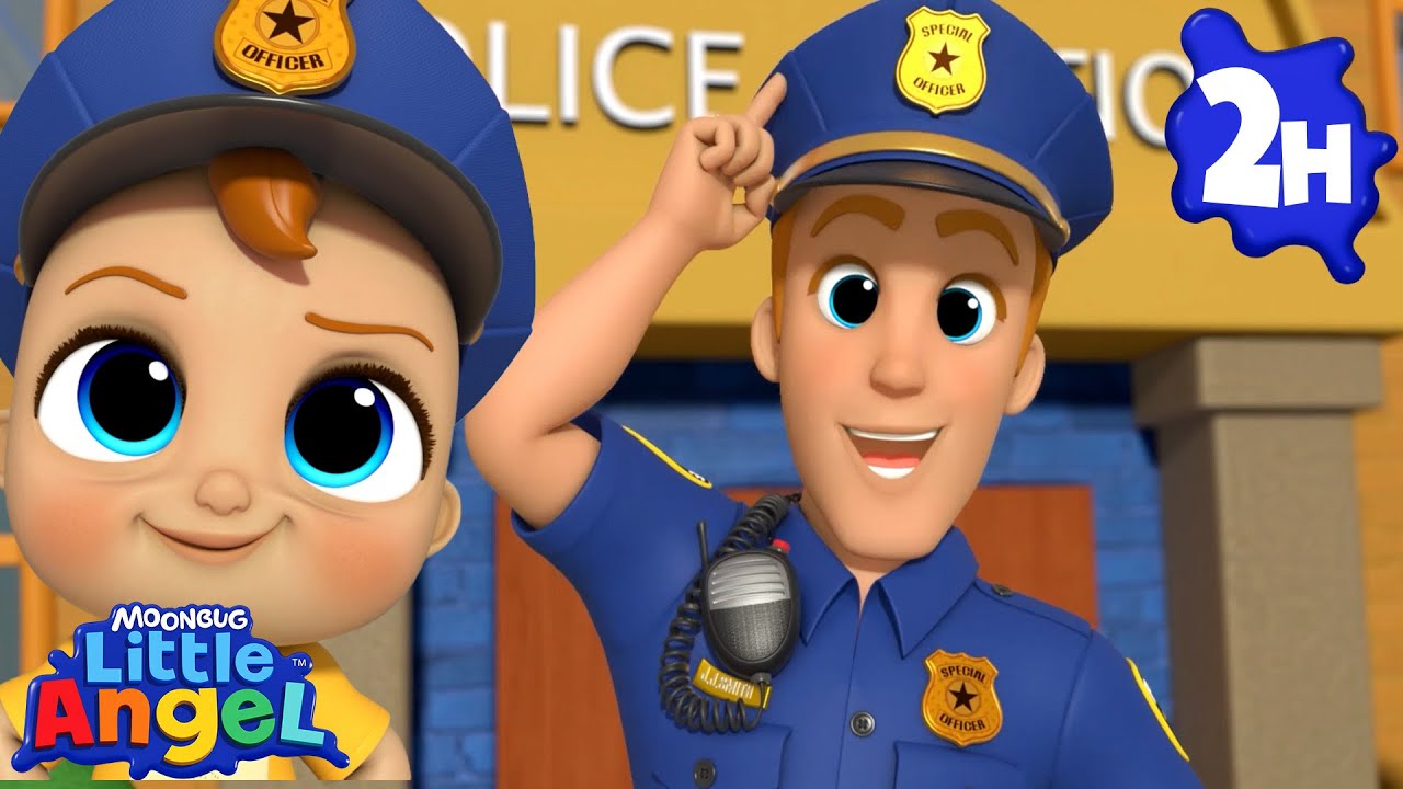 Police Song | Best of Season 2 | Little Angel Kids Songs & Nursery Rhymes