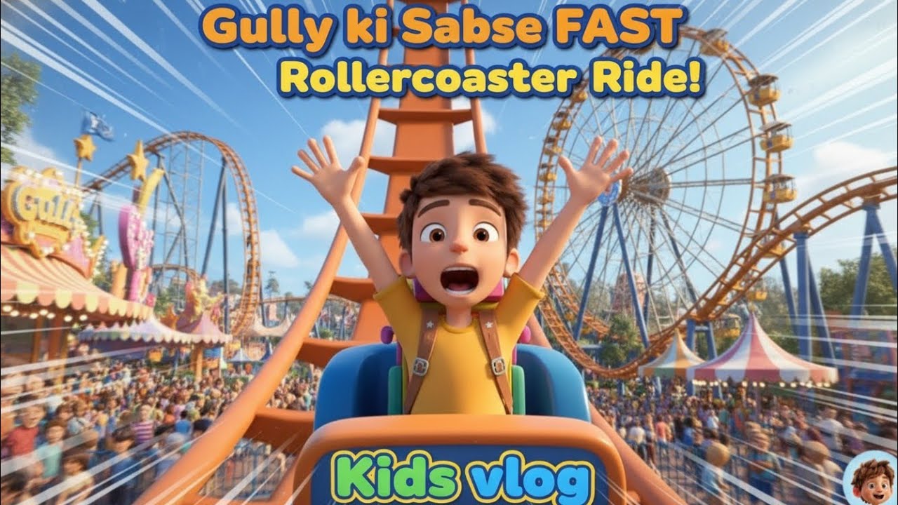 Gully ki Sabse FAST Rollercoaster Ride!  | Amusement Park | Kids Vlog