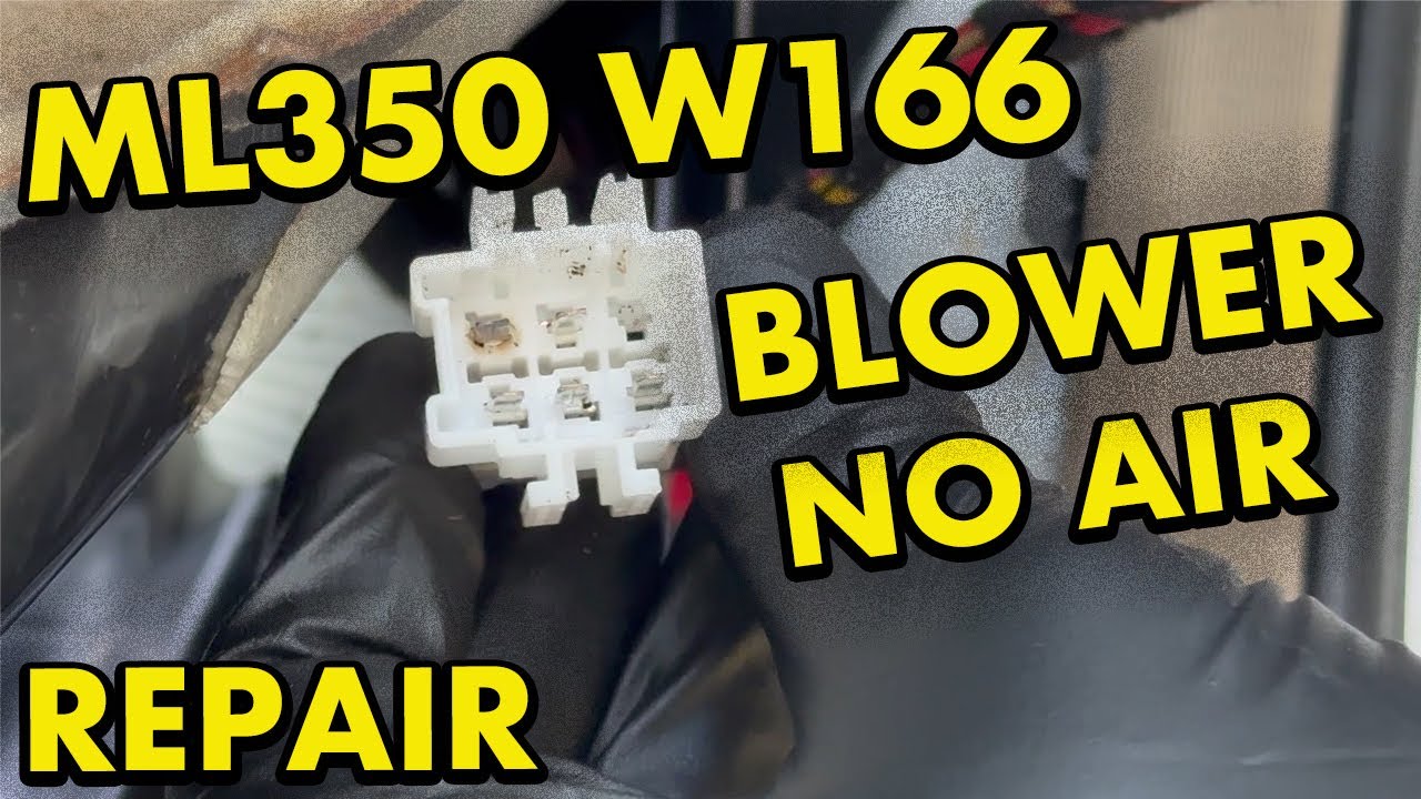 Ремонт проводки электродвигателя вентилятора ML350 W166