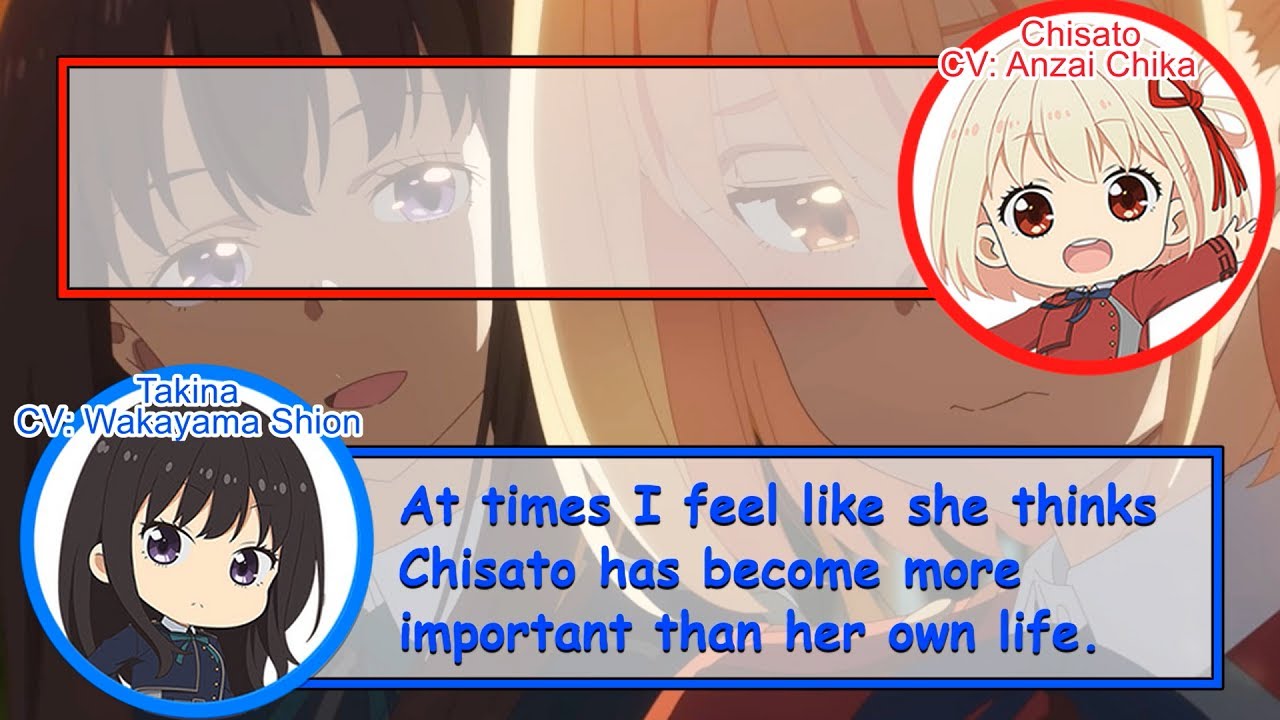 [Eng Subs] Chisato and Takina's touching bench moment