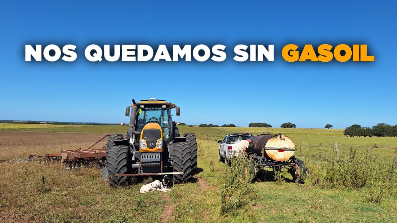 NO QUIERE ANDAR el CARRO GASOLERO, SEGUIMOS de ARADA / La Florida - Agricultura y Ganadería