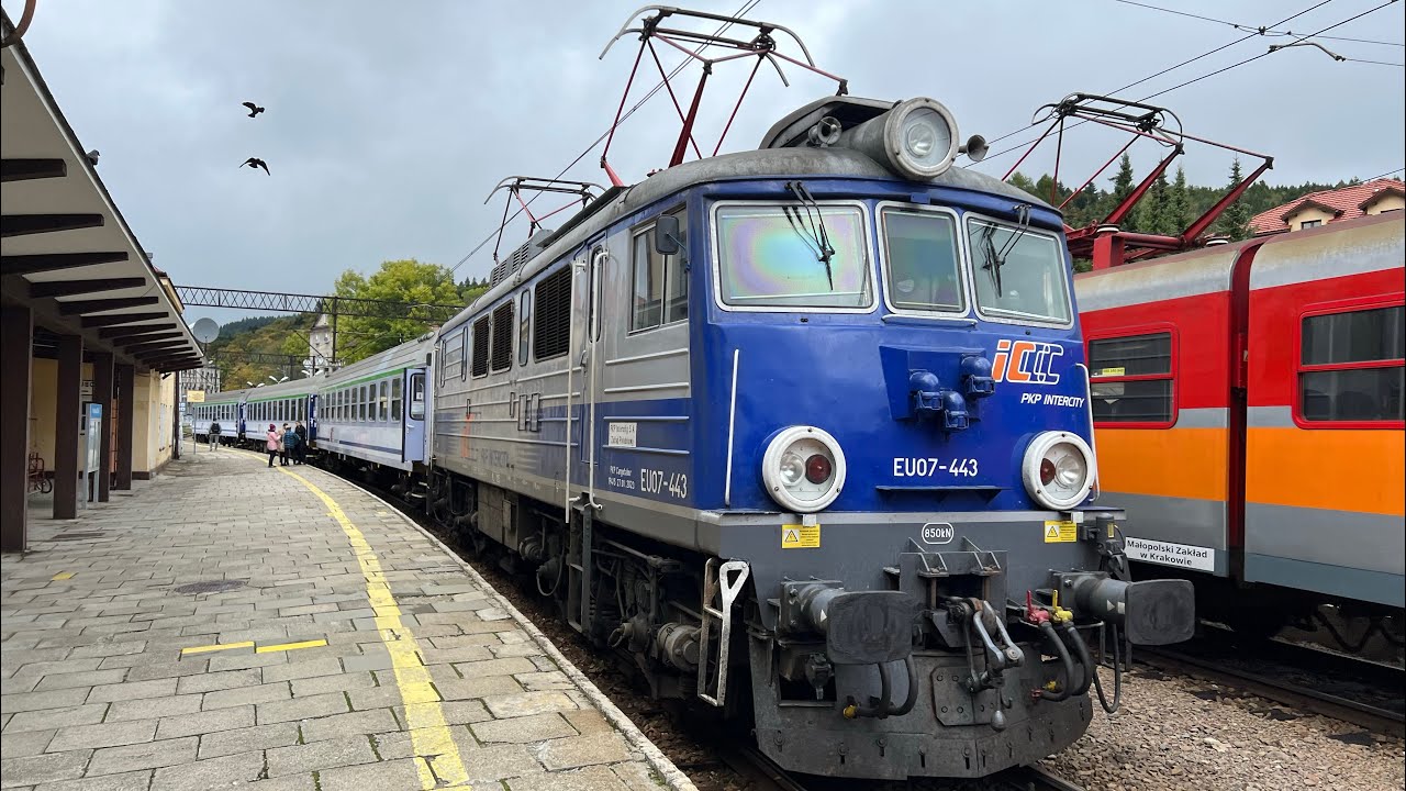 Krynica Zdrój - Warszawa Centralna z okna TLK Małopolska
