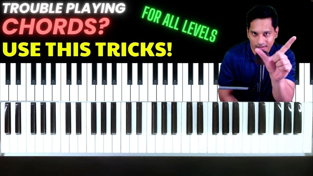 How to play Piano Chords with easy finger position | Keyboard Piano Lessons