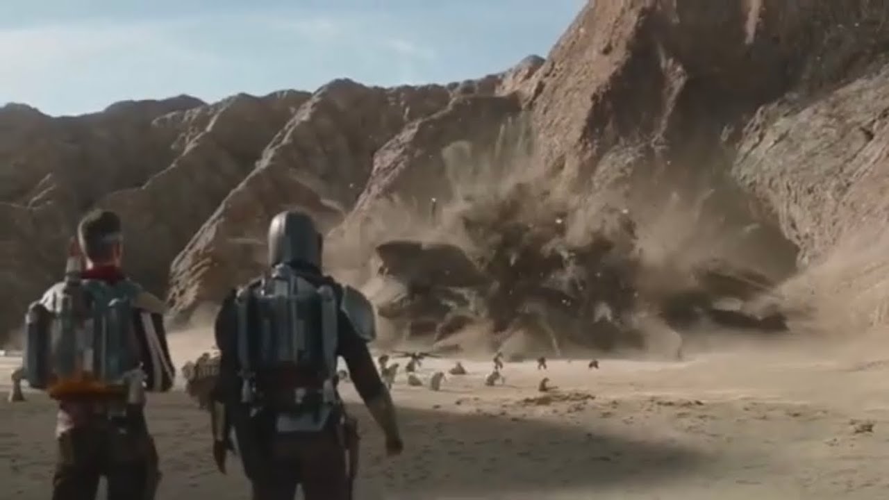 Mando vs Krayt Dragon: The Mandalorian Episode 9
