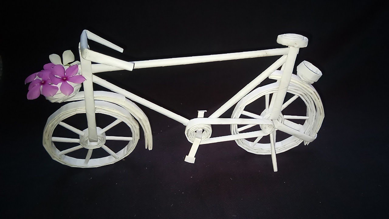 How to make paper cycle 🚲l Paper crafts ideas l Paper craft cycle l