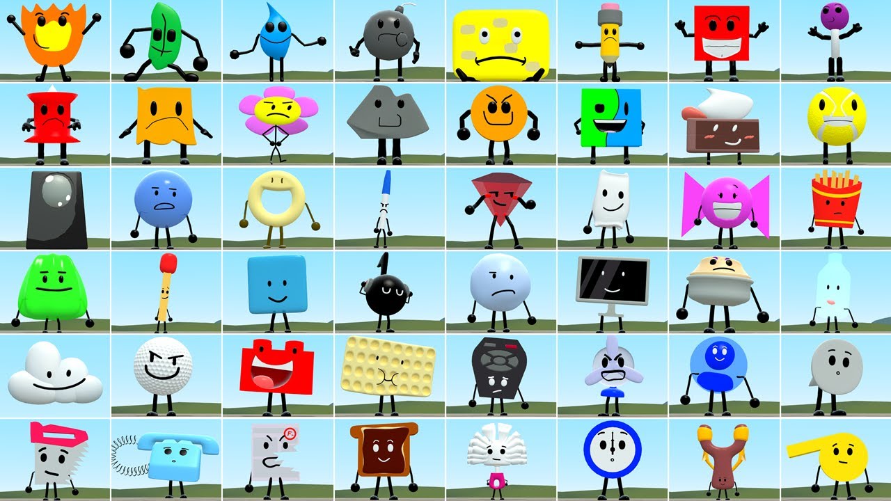 All Battle For Dream Island Characters In Garry's Mod