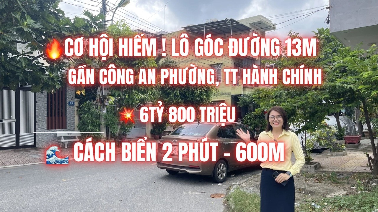 ✅  Review lô đất 2 mặt tiền đường 13m - cách biển 2 phút - phường Bắc Nha Trang