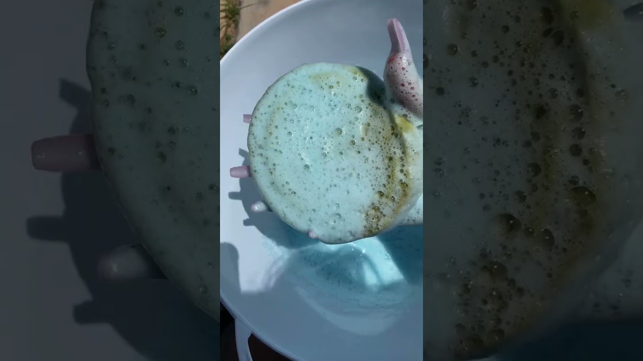 💙 BLUE AJAX SUDS SPONGE SQUEEZING RELAXATION SATISFYING SOUNDS SUDSY FOAM | #sudsy #asmrsounds #asmr