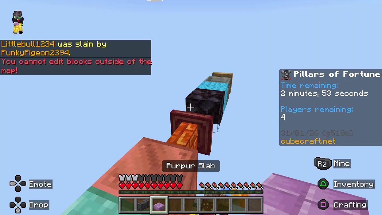 Pillars of fortune cubecraft!