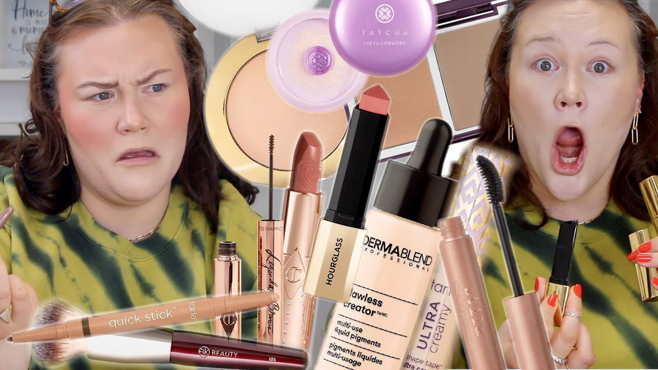 TESTING NEW MAKEUP 2021 - THE SILK POWDER, HOURGLASS BLUSH & MORE