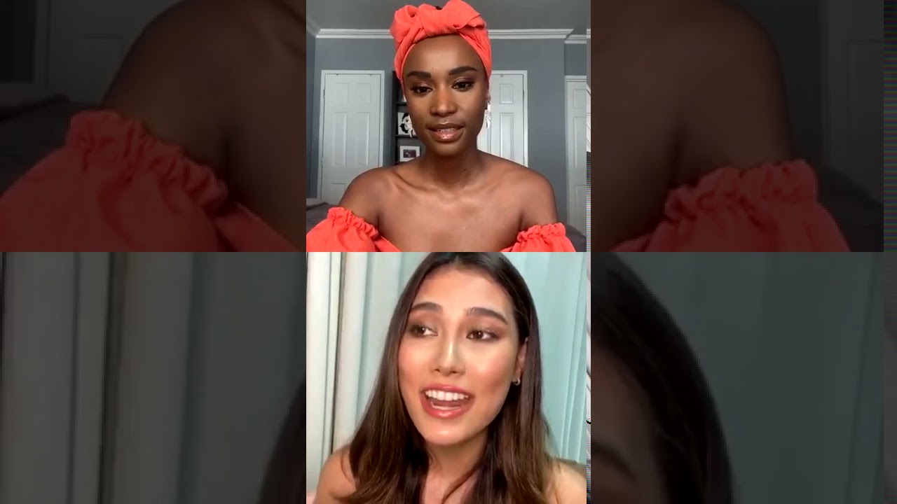 Zozibini Tunzi & Frederika Alexis Cull on Instagram Live (Miss Universe 2019)
