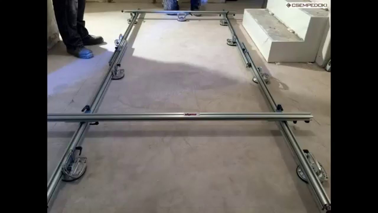 Fiandre Maximum greslap elhelyezése a padlóra