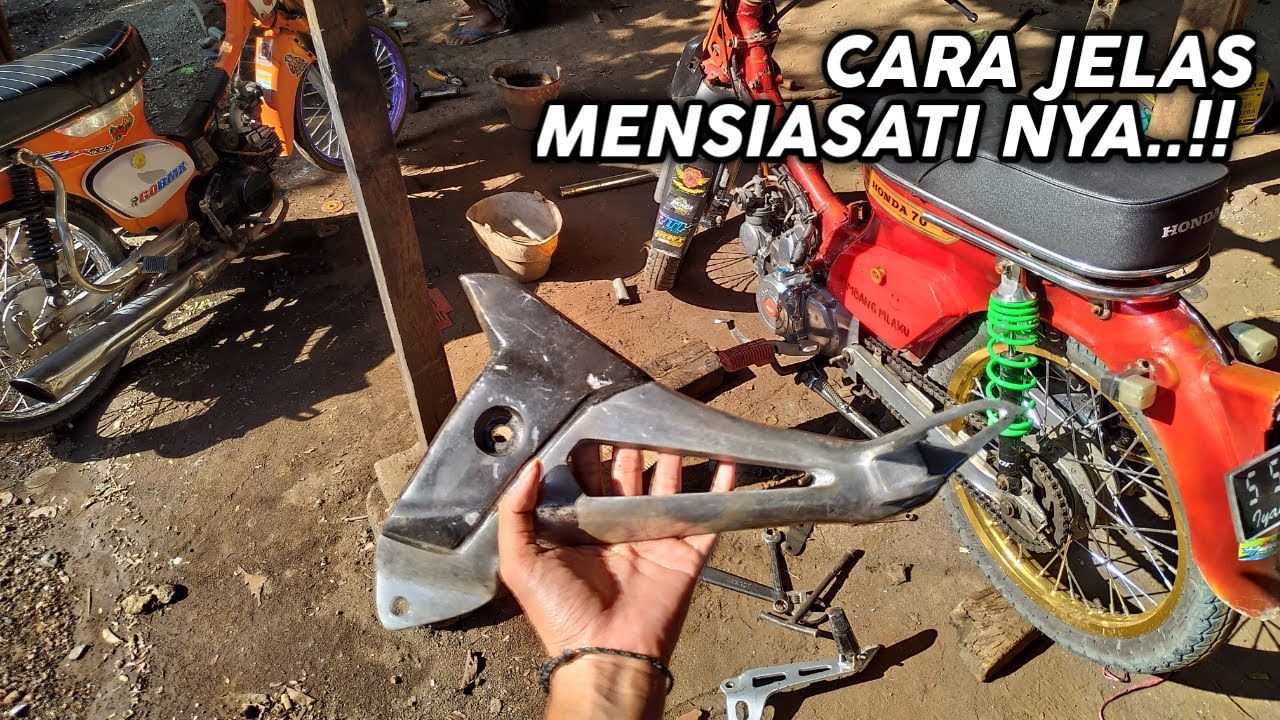 Cara PNPin footstep SupraX125 di motor Honda C70