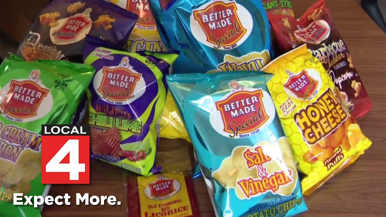 Taking tour of Better Made factory on National Potato Chip Day