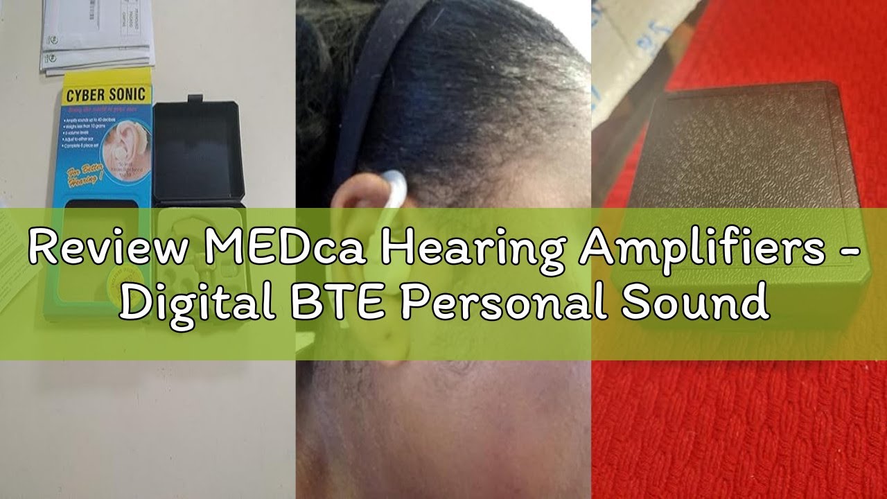 Review MEDca Hearing Amplifiers - Digital BTE Personal Sound Amplifier w/Noise Reduction & Volume Co